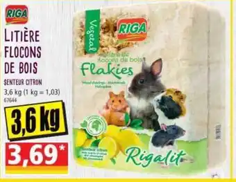 Norma Riga Litière Flocons De Bois offre