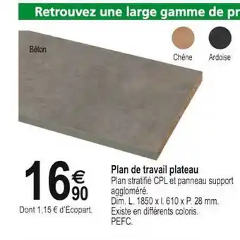 Plan De Travail Plateau