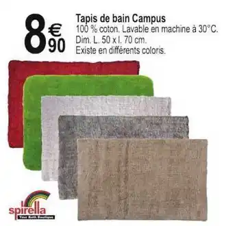 Tridôme Tapis De Bain Campus offre