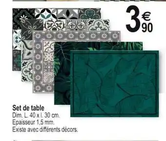 Tridôme Set De Table offre