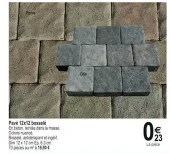 Pave 12x12 Bossele