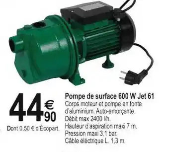 Pompe De Surface 600 W Jet 61