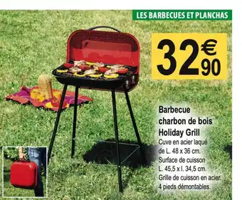 Tridôme Barbecue Charbon De Bois Holiday Hrill offre