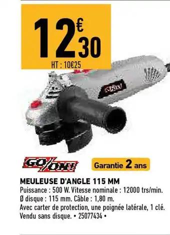 Brico Cash Meuleuse D'angle 115 Mm offre