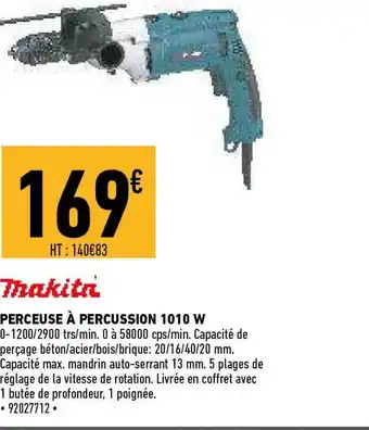 Makita Perceuse A Percussion 1010 W