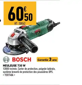 Brico Cash Bosch Meuleuse 730 W offre
