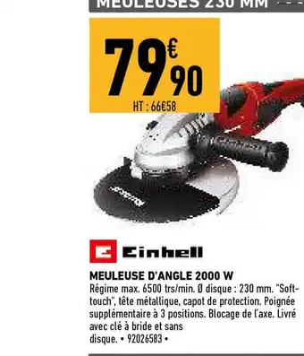 Einhell Meuleuse D'angle 2000 W