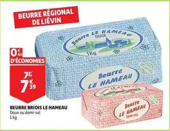 Auchan Direct Beurre Briois Le Hameau offre