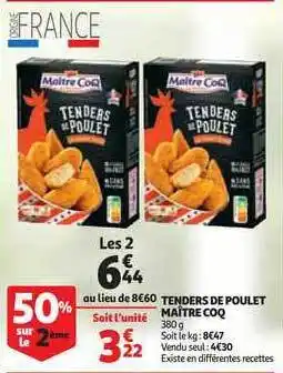 Tenders De Poulet Maitre Coq