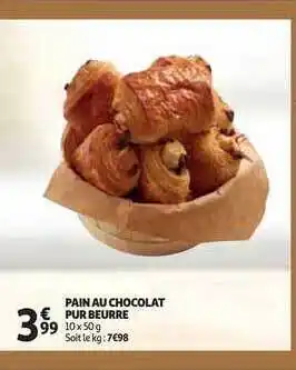 Auchan Direct Pain Au Chocolat Pur Beurre offre