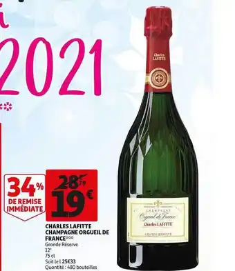 Auchan Direct Charles Lefitte Champagne Orgueil De France offre