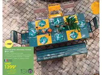 Gamm vert Salon De Jardin Monceau Fermob offre