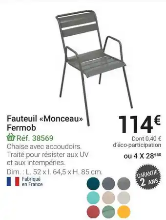 Fauteuil Monceau Fermob