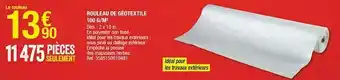 Brico Dépôt Rouleau de géotextile 100 g/m² offre