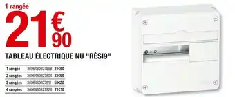 Brico Dépôt Tableau électrique nu "rési9" offre