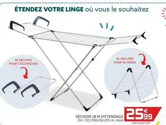 Gifi Séchoir 18m d'étendage offre