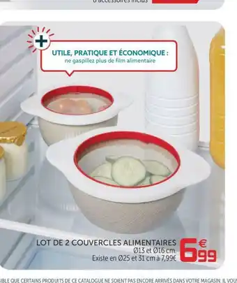 Gifi Lot de 2 Couvercles Alimentaires offre