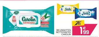 Gifi 80 Lingettes Nettoyantes Carolin offre