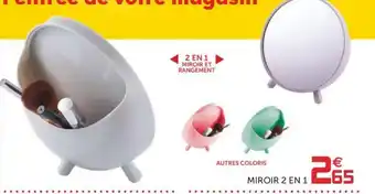 Gifi Miroir 2 en 1 offre