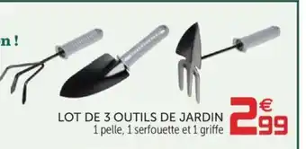 Gifi Lot de 3 Outils de Jardin offre
