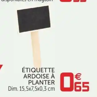 Gifi Étiquette Ardoise à Planter offre