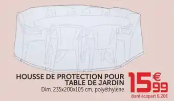 Gifi Housse de Protection Pour Table de Jardin offre