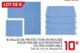 Gifi 8 Dales Protection en Mousse Pour Piscine Autoportante offre