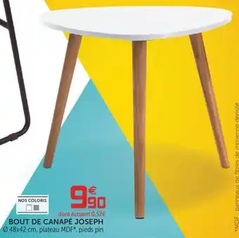 Gifi Bout de Canapé Joseph offre