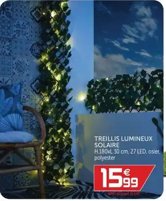 Gifi Treillis Lumineux Solaire offre