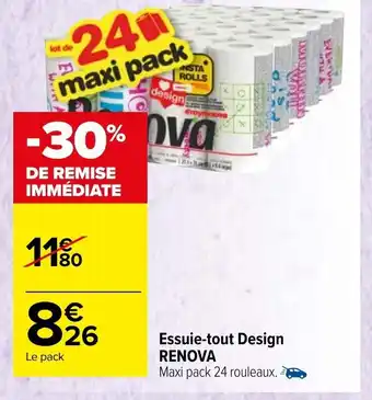 Carrefour Market Essuie-tout Design Renova offre