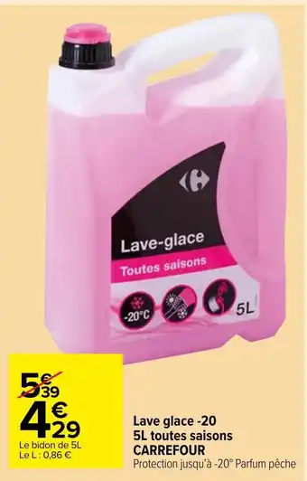 Carrefour Market Lave glace -20 5L toutes saisons Carrefur offre