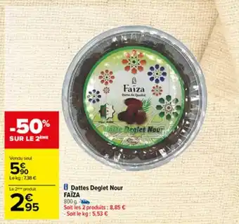 Carrefour Dattes Deglet Nour Faïza offre