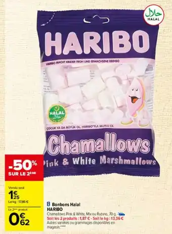 Carrefour Bonbons Halal Haribo offre
