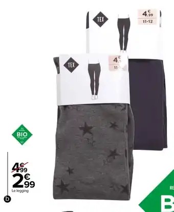 Carrefour Legging fille offre
