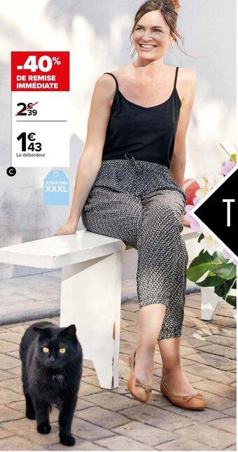 Carrefour Débardeur femme offre