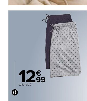 Carrefour Le Lot De 2 offre