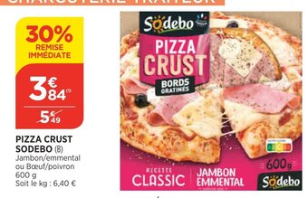 Bi1 Pizza Crust Sodebo offre