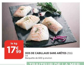 Bi1 Dos De Cabillaud Sans Arétes offre