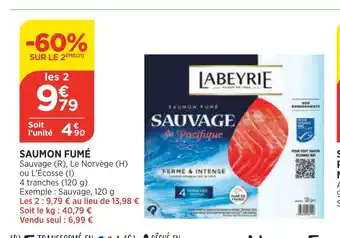Bi1 Saumon Fumé offre