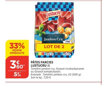 Bi1 Pätes Farcies Lustucru offre