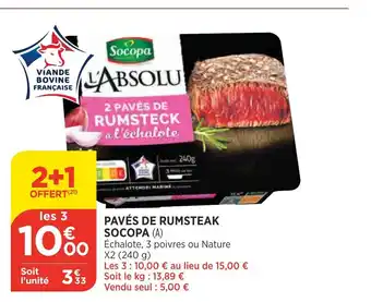 Bi1 Pavés De Rumsteak Socopa offre