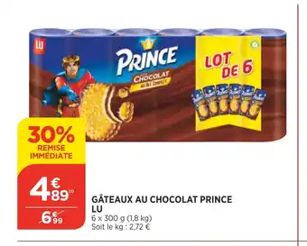 Bi1 Gateaux Au Chocolat Prince Lu offre