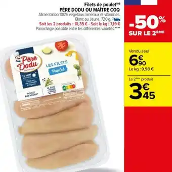 Carrefour Filets de poulet offre