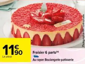 Carrefour Fraisier 6 parts offre