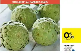 Carrefour Artichaut offre