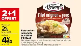 Carrefour Plats cuisinés individuels offre