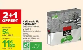 Carrefour Café moulu bio SAN MARCO offre