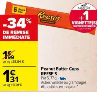Carrefour Peanut butter cups REESE'S offre