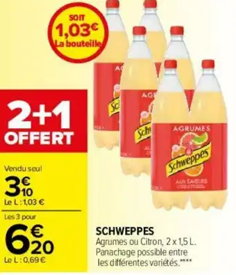Carrefour SCHWEPPES offre