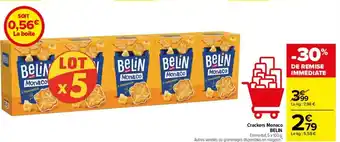 Carrefour Crackers monaco BELIN offre